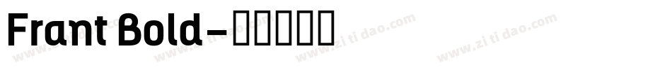 Frant Bold字体转换